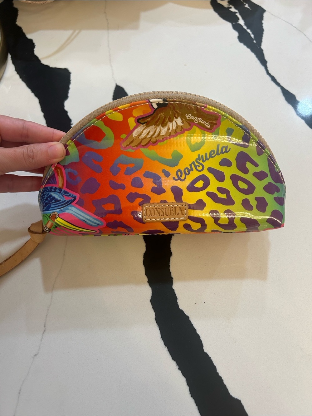 Consuela Leopard Make Up Bag